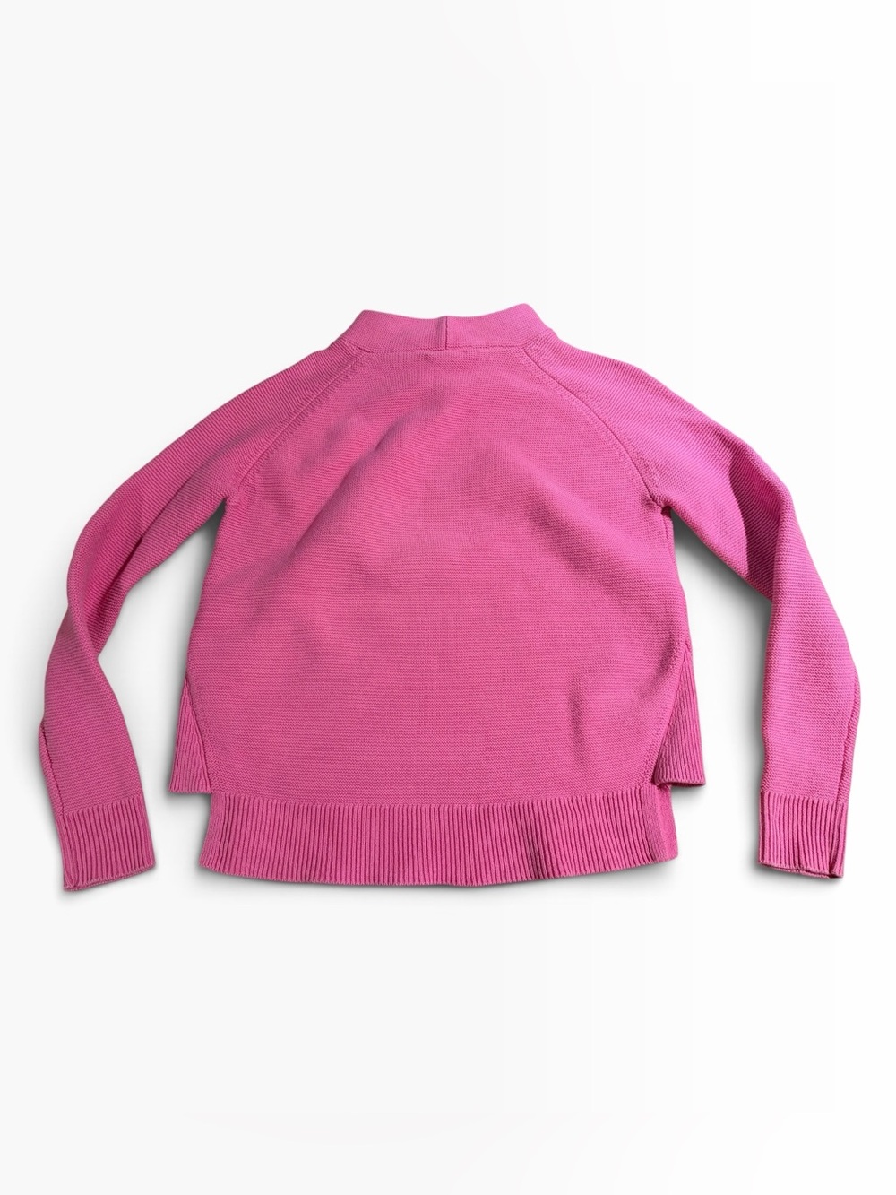 Kinross Garter Funnel Neck Sweater Hot Pink Heavyweight Knit Sweater Medium